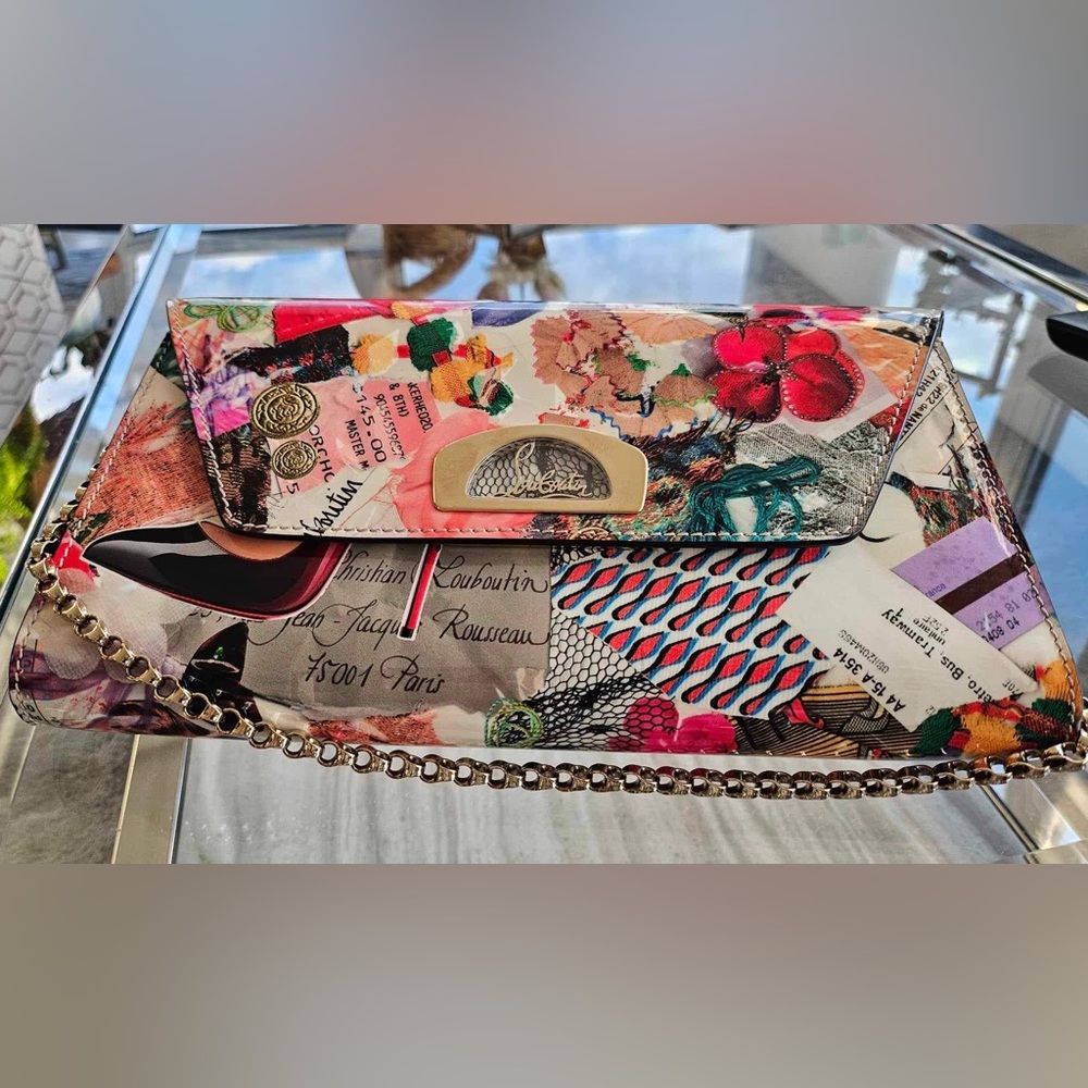 Christian Louboutin Patent Leather Clutch Bag